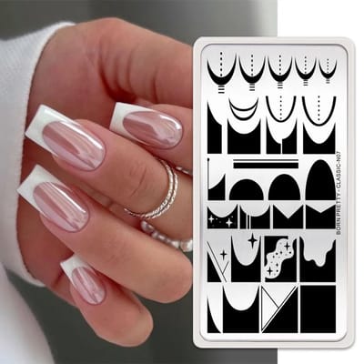Born Pretty - Stempelplaat - 1 Stuk - Nagel stempelplaat - Nagel stempel sjablonen - Nail stamping plate - Stamping plate - Stamping plate for nail polish - Stempelplaat nagels - Stempelplaten nailart - Nail art stempelplaat