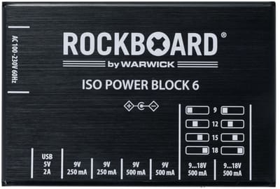 Rockboard ISO Power Block 6 IEC - Voedingseenheid voor effect-units