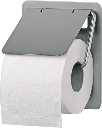 SanTRAL® Classic TRU 1 E Steel Touch (ST), toiletroldispenser voor 1 standaard toiletrol, gepolijst roestvrij staal, met anti-vingerafdrukcoating