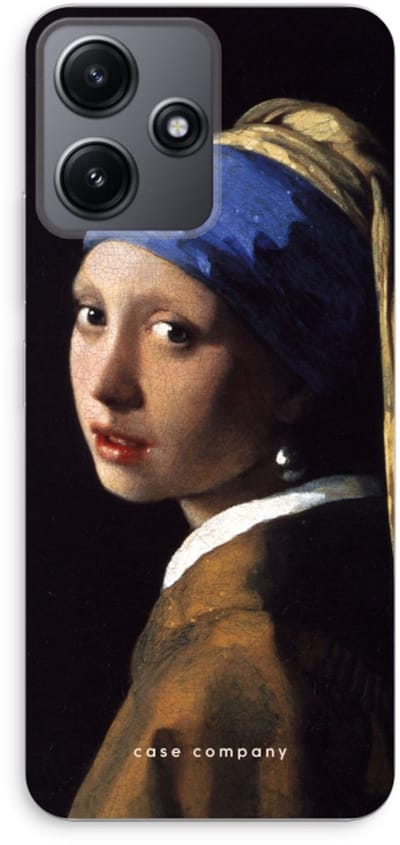 Case Company® - Hoesje geschikt voor Xiaomi Redmi 12 hoesje - The Pearl Earring - Soft Cover Telefoonhoesje - Bescherming aan alle Kanten en Schermrand