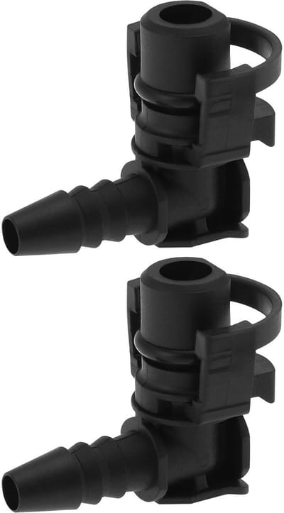 Dailygoods- Slangconnector 2 Stuks - Gasklephuis - Compatibel met Vauxhall Mokka 1.4 - Chevrolet Cruze - Duurzaam Kunststof - Afmetingen 36,5 x 30,1 mm - Koelvloeistofconnector