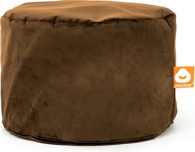 Whoober zitzak poef Rhodos velvet taupe - Wasbaar - Zacht en comfortabel