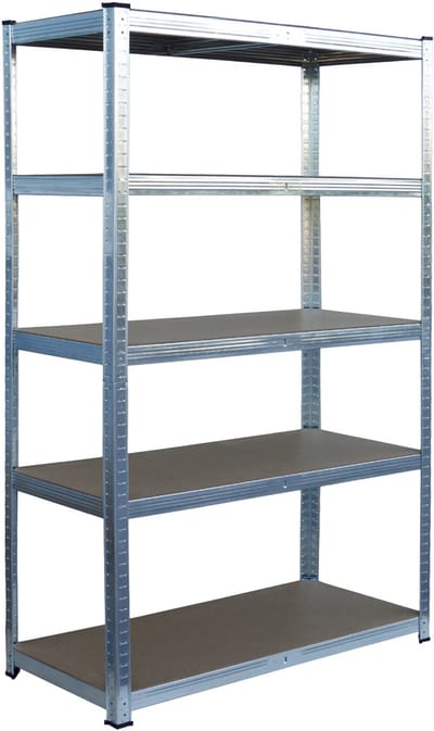Stellingkast - 200x100x60 cm - 875 kg - metaal - zilver