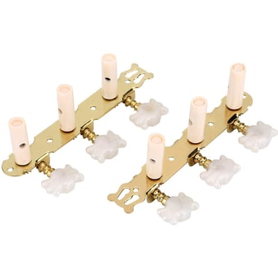 Têtes de Machine 3R 3L, chevilles de réglage des cordes, accordeurs métalliques pour guitare classique beige