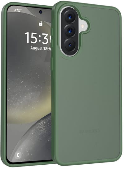Solidenz Hoesje - geschikt voor Samsung Galaxy A37 - Frosted transparante hoes - Groen