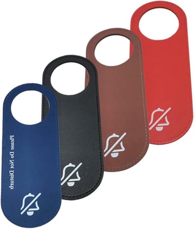 Deurindicator 4-pack - Niet Storen Bord - Privacy Aangeven - Dubbelzijdig Hanger - 22.5x8.5CM - Diverse Kleuren