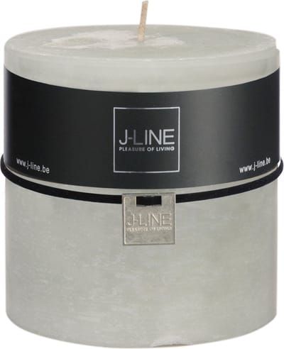 J-Line cilinderkaars - poedergroen - 64U - 6 stuks