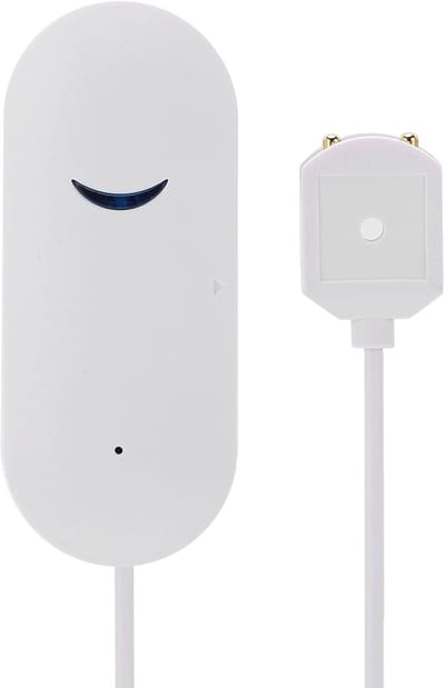 Slimme Waterdetector - Lekmelder App - Waterschade Voorkomen - Wifi & App Meldingen - 08m Detectielijn - Wit