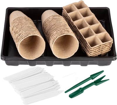 Verto - Kweekset - 88 Stuks - Kunststof Kuipen - Biologisch Afbreekbare Potten