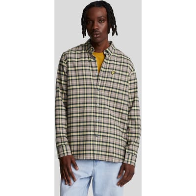 Lyle & Scott geruit flanel Argyle blauwgroen shirt met lange mouwen