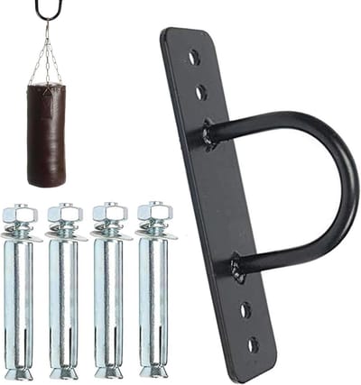 Touwhanger Set - Fitness Bevestiging - Kracht Training - Gereedschapsvrije Installatie - 20 cm Lengte - Zwart