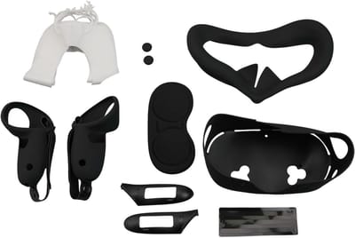 VR Beschermset - Accessoires Kit - Virtuele Games - 7-delige Set - 17 cm - Zwart