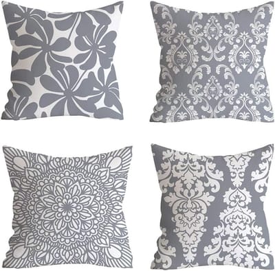 Set van 4 Decoratieve Kussenhoezen - Throw Kussenhoezen - Bescherming voor Sofa - Thuis - Sofa Bedekking - 45 x 45 cm - Slaapkamer - Woonkamer - Kantoor - Auto