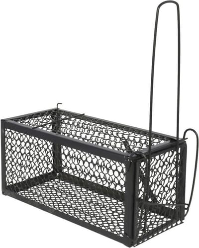Alma Garden Diervriendelijke muizenval/rattenval - 1x stuks - zwart - metaal - 28 x 11 cm