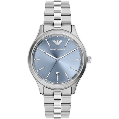 Emporio Armani AR11748 Mannen Horloge 41 mm Zilverkleurig