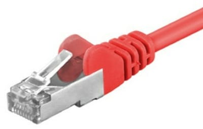 CAT5e FTP patchkabel - 1 meter rood - netwerkkabel - internetkabel - UTP kabel - RJ45 - 1000 mbit/s
