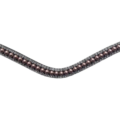 Montar Frontriem Rosegold Pearl Brown - Cob | Frontriemen paard