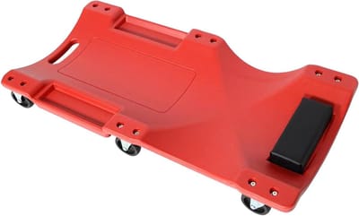Mechanische Kruk - Garagekruk Rol - Autoreparatie Werk - Antislip Stille Wielen - 91 cm - Zwart