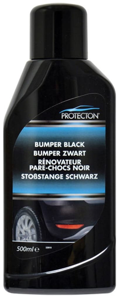 Protecton Bumper Zwart - Herstelt de originele glans - Intensiveert de kleur – Voor kunststof bumpers, spoilers, deurspiegels & rubber - 500ml
