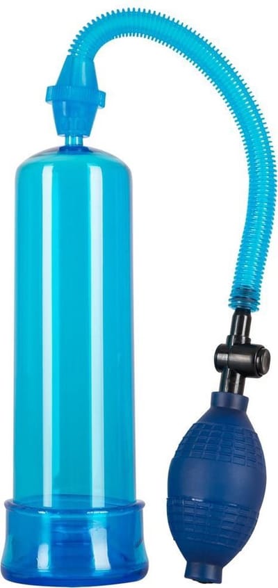 You2toys – Bang Bang Doorzichtige Penispomp met Drukventiel - Blauw