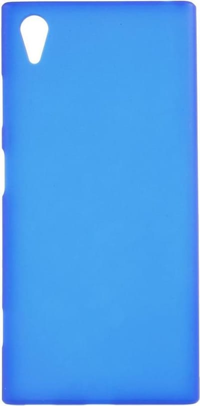Shop4 - Geschikt voor Sony Xperia XA1 Plus Hoesje - Zachte Back Case Mat Blauw