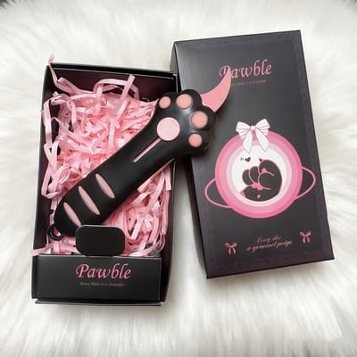 Pawble Luxe Kattenpoot - Dozenopener – Intrekbaar Design Utility Mesje – Cadeau‑Verpakking – Ideaal voor Pakketjes, Papier & Knutselen