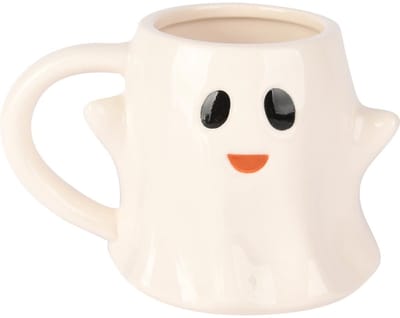 Dekoratief | Mok spookje, wit, keramiek, 15x7x10cm | A255846