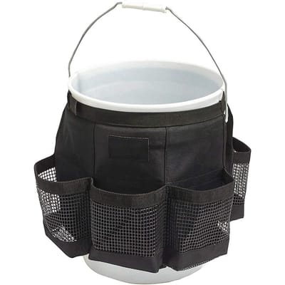 Visemmer Organizer voor 5 Gallon Emmer IJsvisemmer Gereedschapsorganizer Tackle Tas met zwart