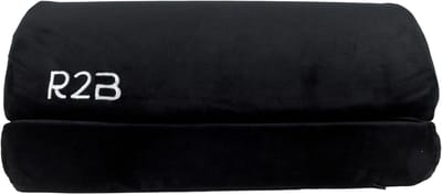 Voetensteun Bureau - Ergonomisch Voetenbankje - Comfortabel Werken - Traagschuim Zitting - 30x15x15 cm - Zwart