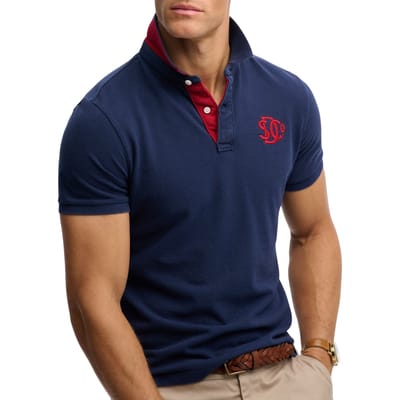 Superdry Pique Monogram Polo Heren - Maat M
