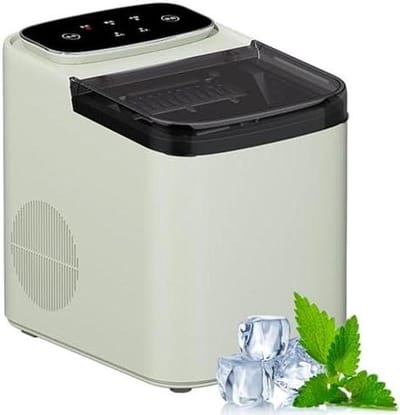 Draagbare ijsblokjesmachine - Zelfreinigend apparaat - Thuis ijs maken - 12 kg per dag - Compact ontwerp - Zwart