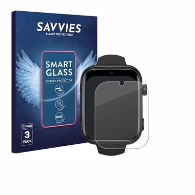 3 Stuks Savvies Screenprotector - geschikt voor Aimiuvei Kids Smartwatch - beschermfolie glas transparant