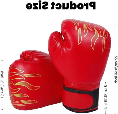 Kickbokshandschoenen voor Kinderen voor Muay Thai en Cage Fight - EVA Bescherming voor Jongens en Meisjes van 3-8 Jaar - Rood