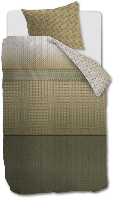 Beddinghouse Carter dekbedovertrek - Eenpersoons - 140 x 200/220 cm - Groen