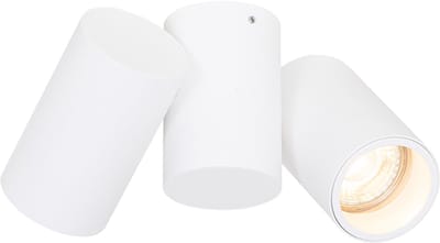 QAZQA michael - Design Plafondspot | Spotje | Opbouwspot - 2 lichts - L 172 mm - Wit - Woonkamer | Slaapkamer | Keuken