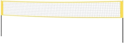 Sportnet - Badmintonnet Tennisnet - Sport Spelen - Duurzaam PE-stof - 600x155 cm - Geel Zwart