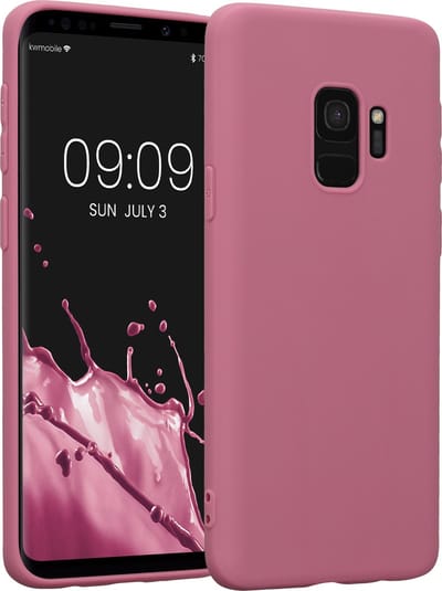 kwmobile telefoonhoesje geschikt voor Samsung Galaxy S9 - Hoesje voor smartphone - Back cover in donkerroze