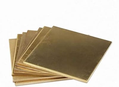Messing Plaat - Metaal Plaat - Hobby Projecten - Hoge Zuiverheid - 100x150mm - Messing Kleur