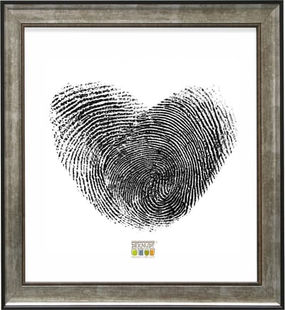 Deknudt Frames fotolijst S873D2 - zilver met bies - hout - foto 30x40