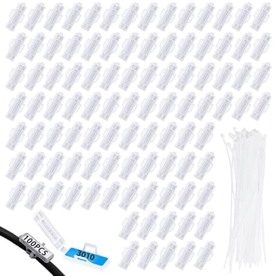 Dailygoods - Kabelmarkering - Labelset - Waterproof - Transparant - Identificatie van Draden - 100 Stuks - Geschikt voor Elektriciteitswerk
