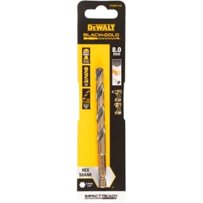 DeWALT DT20612 EXTREME™ Impact Black&Gold Metaalboor 8x117mm