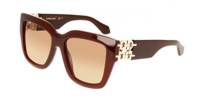Ferragamo SF2083SE Dark brown 55/18/140 WOMAN Zonnebrillen