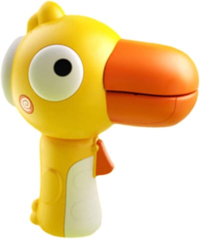 Stemwisselaar Speelgoed - Megafoon Geluid - Kind Creativiteit - Cartoon Tukan Vorm - 16 x 12 x 19 cm - Geel