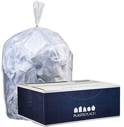 12-16 Gallon Recycling Vuilniszakken - Extra Heldere en Sterke Vuilniszakken - 24" x 33" - 200 Stuks
