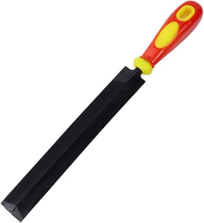 Diamant Platte Vijl - Metaalvijl Houtvijl - Gladmaken Trimmen Slijpen - Gehard Koolstofstaal Ergonomisch - 20 cm Lengte