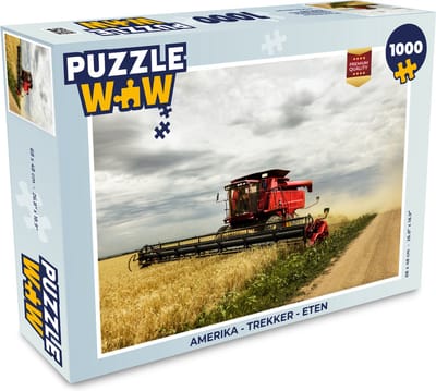 Puzzel Amerika - Trekker - Eten - Legpuzzel - Puzzel 1000 stukjes volwassenen