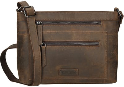 Enrico Benetti Genua Leren Crossbodytas - Bruin
