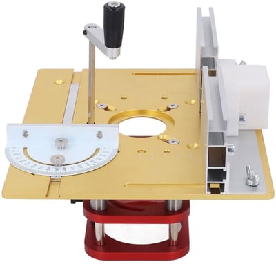 Jhubersproducts - Freeslift met Bovenplaat - Freessysteemkit - Glad hefmechanisme - Aluminium - Handmatige Heffreessysteemkit - Houtbewerking - Geschi
