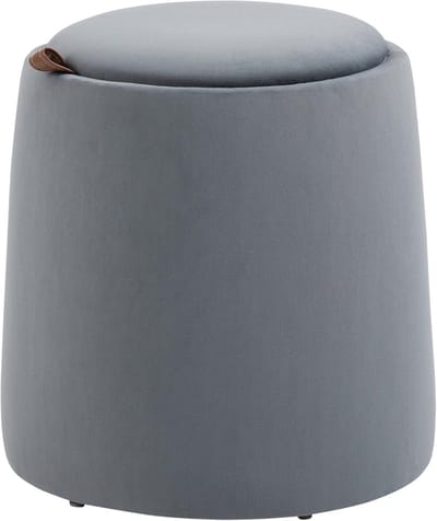 4goodz Poef 2-in-1 Ottomaanse kruk - Voetebank met opbergvak 44x47 cm