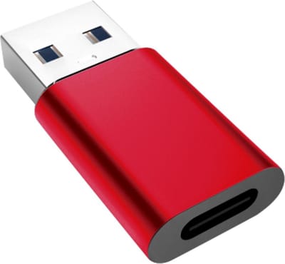 USB A naar C adapter - USB 3.0 - Aluminium - Roze - Allteq
